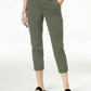 Calça feminina slim fit Maison Jules, verde, tamanho 8