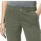 Calça feminina slim fit Maison Jules, verde, tamanho 8