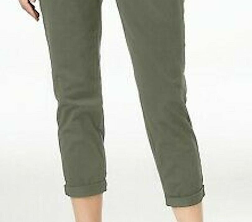 Calça feminina slim fit Maison Jules, verde, tamanho 8