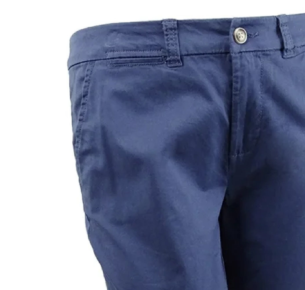 Calça feminina slim Maison Jules, azul-marinho, tamanho 2
