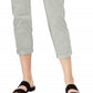 Calça feminina slim Maison Jules, branca, tamanho 4