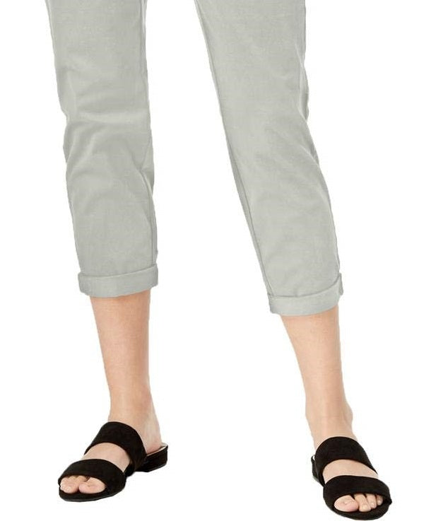 Calça feminina slim Maison Jules, branca, tamanho 4