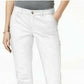 Calça feminina slim Maison Jules, branca, tamanho 6