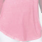 JM Collection Top feminino de ombro descoberto rosa tamanho grande