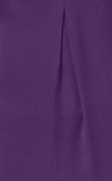 INC International Concepts Feminino Paradise Pequeno Plissado Invertido Decote em V P Roxo Tamanho Pequeno