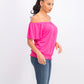 Top conversível ombro a ombro feminino Style &amp; Co, rosa, tamanho médio