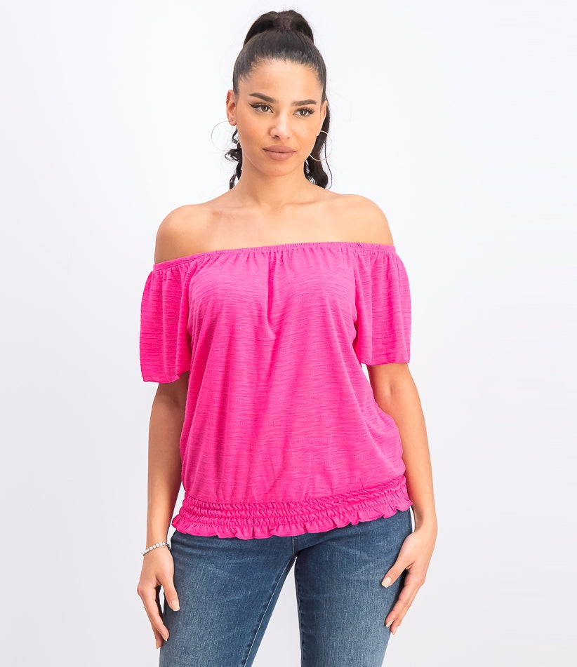 Top conversível ombro a ombro feminino Style &amp; Co, rosa, tamanho médio