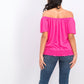 Top conversível ombro a ombro feminino Style &amp; Co, rosa, tamanho médio