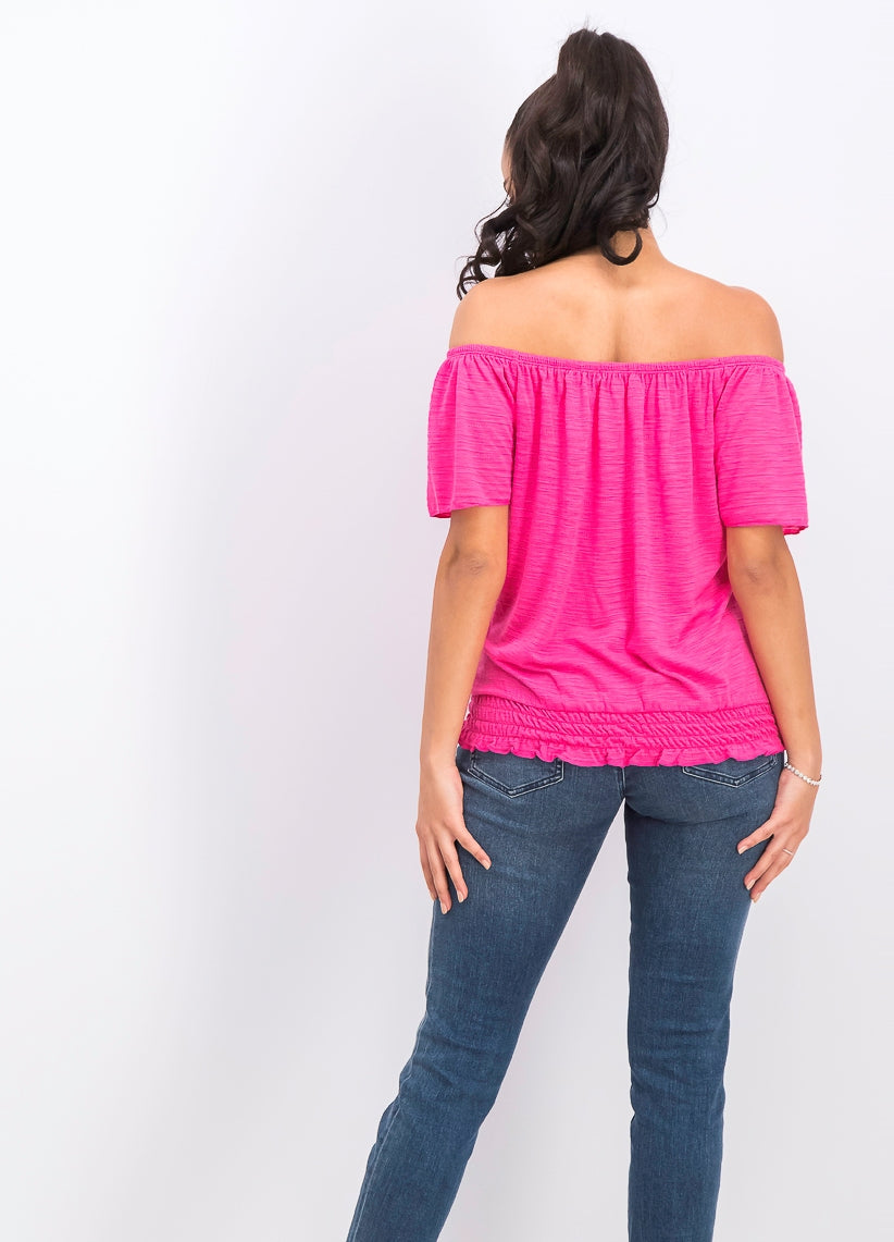 Top conversível ombro a ombro feminino Style &amp; Co, rosa, tamanho médio