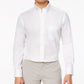 Camisa social masculina Club Room Performance, resistente a rugas, lisa, branca, tamanho 18x34-35