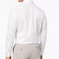 Camisa social masculina Club Room Performance, resistente a rugas, lisa, branca, tamanho 18x34-35
