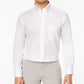 Camisa social masculina Club Room Performance, resistente a rugas, lisa, branca, tamanho 34-35