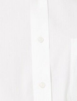 Camisa social masculina Club Room Slim-Fit Pinpoint Solid, branca, tamanho 18X34-35