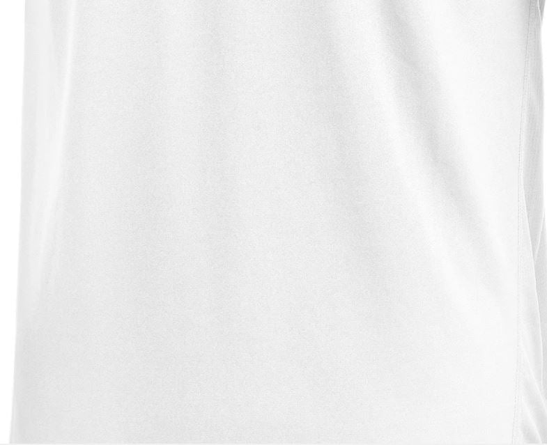 Camiseta masculina ID Ideology com decote em V e costas em malha, tamanho pequeno, branca