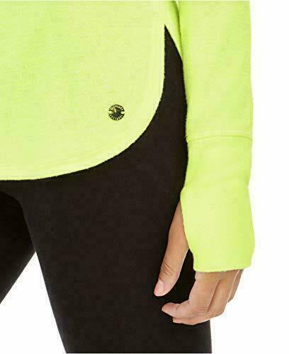 Blusa feminina de manga comprida mesclada Ideology, amarela, tamanho médio