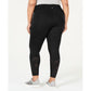 Leggings femininas Ideology Plus, pretas, tamanho 2X