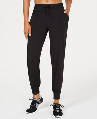 Ideology Women's Recycled Woven Joggers  Dark Gray Size Extra Large