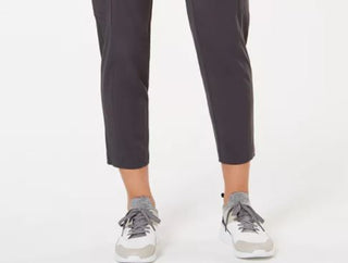 Calça cargo feminina Ideology em tecido reciclado cinza escuro tamanho XX-G