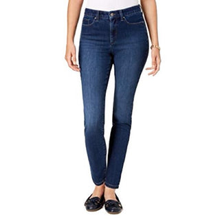 Charter Club Women's Windham Tummy-Control Skinny Jeans Baltic Wash Size 12