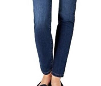 Calça jeans skinny feminina Charter Club Windham Tummy-Control, lavagem báltica, tamanho 12