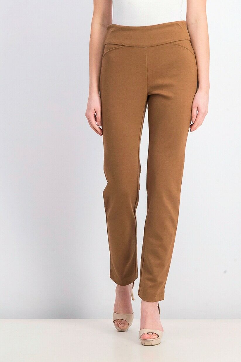 Calça Ponte Feminina Cambridge Pull-On Charter Club Marrom Tamanho 10
