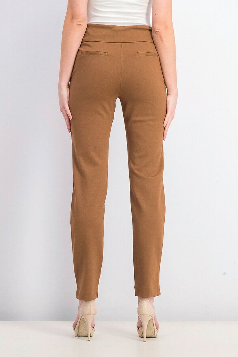 Calça Ponte Feminina Cambridge Pull-On Charter Club Marrom Tamanho 10