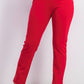 Calça feminina Charter Club Petite Pull-On Ponte-Knit vermelha tamanho 12P