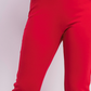 Calça feminina Charter Club Petite Pull-On Ponte-Knit vermelha tamanho 12P