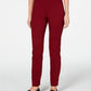 Calça feminina Charter Club Pull-On Ponte-Knit vermelha tamanho 14 Petite