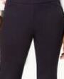Calça feminina Charter Club Petite Pull-On Ponte-Knit cinza escuro tamanho 2 Petite