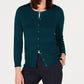 Cardigan texturizado feminino Charter Club, verde, tamanho extragrande