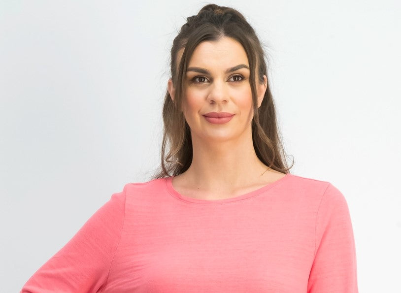 Top feminino de algodão com acabamento em renda Charter Club, rosa, tamanho X-S