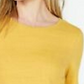 Top feminino de algodão com acabamento em renda Charter Club, tamanho grande, dourado