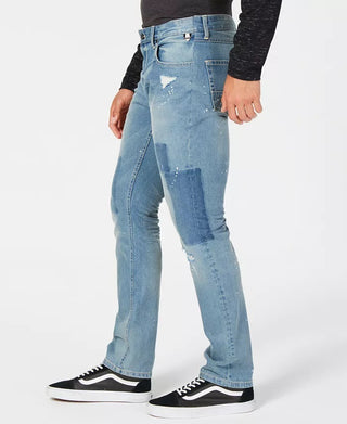 Calça jeans masculina American Rag Slim Fit Stretch Azul Tamanho 34X34