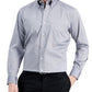 Camisa social masculina Club Room Classic/Regular Fit Stretch, lisa, resistente a rugas, cinza, tamanho 34X35
