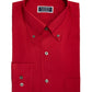Camisa social masculina Club Room Classic/Regular Fit Stretch, lisa, resistente a rugas, vermelha, tamanho 32X33