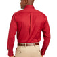 Camisa social masculina Club Room Classic/Regular Fit Stretch, lisa, resistente a rugas, vermelha, tamanho 32X33