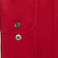 Camisa social masculina Club Room Classic/Regular Fit Stretch, lisa, resistente a rugas, vermelha, tamanho 34-35