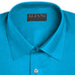 Camisa social masculina Alfani, elástica, fácil de cuidar, lisa, tamanho azul-marinho, 14x32-33