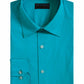 Camisa social masculina Alfani Slim-Fit Performance Stretch Easy-Care Solid Azul Tamanho 15-32-33