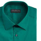 Camisa social masculina Alfatech By Alfani Slim-Fit Performance Stretch, fácil de cuidar, verde escuro, tamanho 32-33