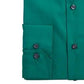 Camisa social masculina Alfatech By Alfani Slim-Fit Performance Stretch, fácil de cuidar, verde escuro, tamanho 32-33