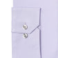 Camisa social masculina Alfani, lisa, elástica e fácil de cuidar, lilás, tamanho 15x32-33