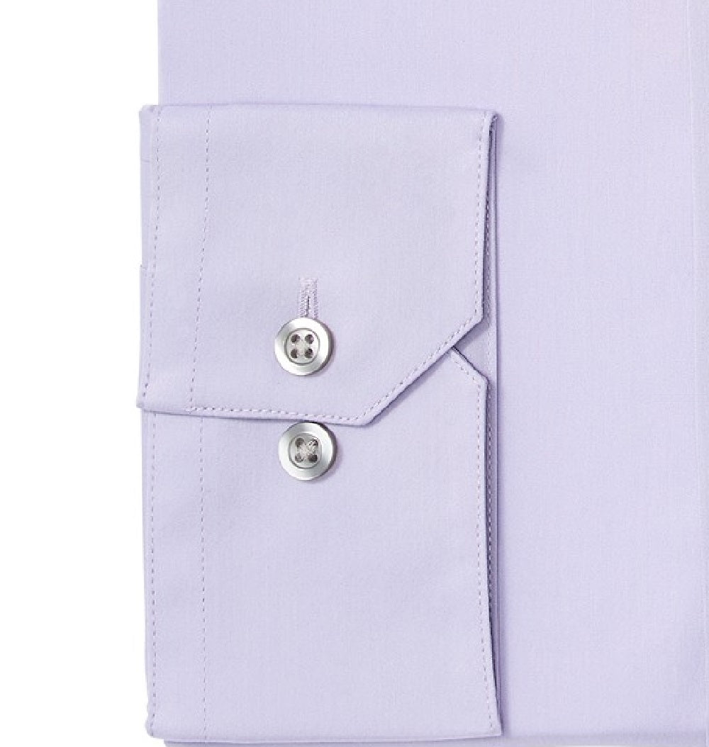 Camisa social masculina Alfani, lisa, elástica e fácil de cuidar, lilás, tamanho 15x32-33