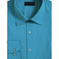 Camisa social masculina AlfaTech by Alfani Slim-Fit Performance Stretch Easy Care Solid Azul Tamanho 32-33