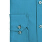 Camisa social masculina AlfaTech by Alfani Slim-Fit Performance Stretch Easy Care Solid Azul Tamanho 32-33