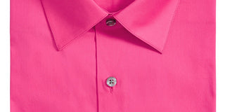 Alfani Masculino Stretch Easy-Care Liso Rosa Tamanho 15-34X35