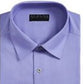 Camisa social masculina Alfani com botões e corte slim, manga comprida, roxa, tamanho 36-37