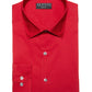 Camisa social masculina Alfani Slim-Fit Performance Stretch Easy-Care Solid, vermelha, tamanho 36-37