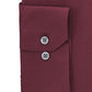 Camisa social masculina Alfani lisa, cor bordô, tamanho 14x32-33